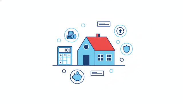 modern Danish home financing comparison with calculator and house model